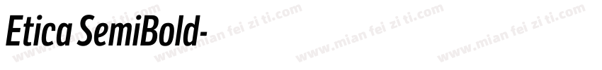 Etica SemiBold字体转换